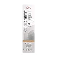 WELLA colorcharm Permanent Gel, Hair Color for Gray Coverage, 9N/911 Very Light Blonde