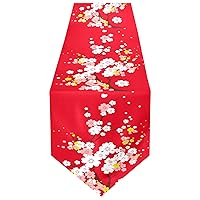 ALAZA Double-Sided Japaneses Sakura Tree Cherry Bloom Table Runner 14x108 Inches Long,Table Cloth Runner for Wedding Birthday Party Kitchen Dining Home Everyday Decor
