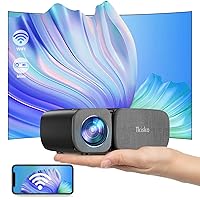 Mini Video Projector, 2023 Upgraded Movie Projector, Home Outdoor Projector Compatible with Phones/Laptops/TV Stick/Switch/PS5
