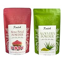 Rose Petal Powder | 100% Natural and Pure Skin care Aloe Vera Powder | Aloe barbadensis Powder | Natural Skin Moisturizer