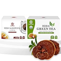 Ganoherb Reishi Mushroom Black Coffee and Reishi Mushroom Green Tea