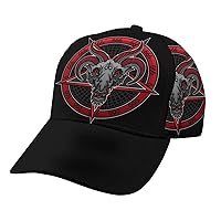 Baseball Cap Adjustable Sports Baphomet Demon 666 Dad Caps Classic Fashion Print Twill Trucker Hats for Women Men Girl Boy, One Size