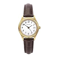 Sekonda Robinson 25mm Women’s Analogue Classic Quartz Watch Date Display with Leather Strap 30M Water Resistant