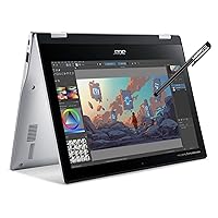 Acer Spin 311 3H 11.6'' 2-in-1 Touchscreen Chromebook (8-Core MediaTek MT8183C, 64GB eMMC, 4GB RAM, Stylus) Flip Convertible Laptop, 15-Hr Battery Life, IST Pen, Webcam, Chrome OS, Pure Silver