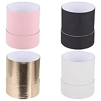 NUOBESTY 4pcs Packaging Flower Paper Box Cylindrical Flower Box with Lid Decorating Florist Bouquet Packaging Gift Box for Florist Delivery Gift (Random Color)