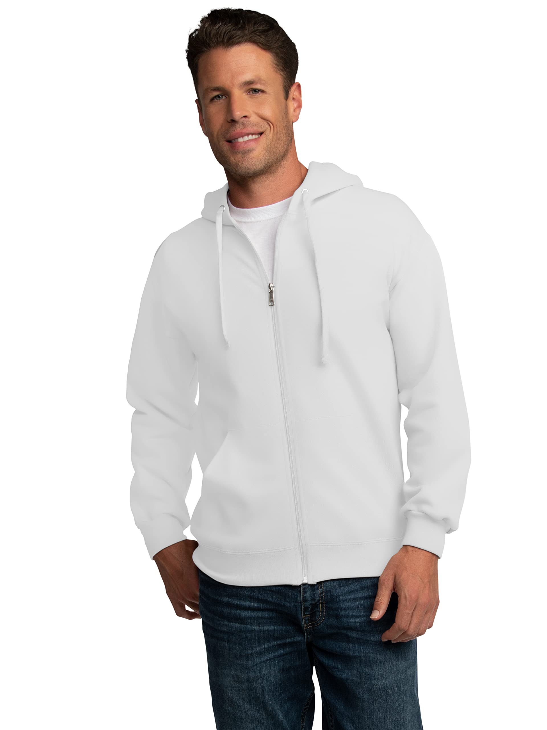 Fruit of the Loom Eversoft Fleece Hoodies, Pullover & Full Zip, Moisture Wicking & Breathable, Sizes S-4X