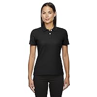 Ladies Drytec Performance Polo Shirt, Black, XXX-Large