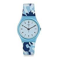 Swatch Unisex Adult Analogue Quartz Watch with Silicone Strap GS402