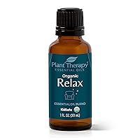 Organic Relax Essential Oil Blend 100% Pure, Undiluted, Natural Aromatherapy, Therapeutic Grade 30 mL (1 oz)