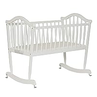 Rocking Cradle, White , 38x22x32.5 Inch (Pack of 1)
