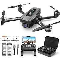 GPS Drone with 4K EIS UHD 130 FOV Camera for Adults Beginner, TSRC M7 FPV Quadcopter with 2 Batteries 60 Min Flight Time, Brushless Motor, 5GHz Transmission, Smart Return Home, Follow Me