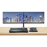 HP EliteDisplay E27q G4 27 Inch QHD QHD IPS LED-Backlit LCD 2-Pack Monitor Bundle with HDMI, Blue Light Filter, Dual Monitor Stand, MK270 Wireless Keyboard and Mouse Combo, Gel Pads