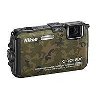Nikon COOLPIX AW100 16 MP CMOS Waterproof Digital Camera (Camouflage)