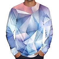 Men's Tops Mens Long Sleeve Blouses 3D Pattern T-Shirt Casual Fitness Stretch Shirt Tee Sporty Workout Pullovers
