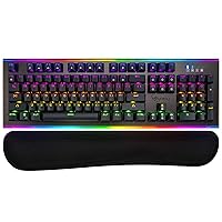 Rosewill NEON K75 V2 Mechanical Gaming Keyboard, 19 RGB Backlit Modes 104 Keys Aluminum Base Blue Switches for Win/Mac/Linux/Unix