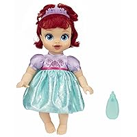 Disney Princess Ariel Baby Doll with Baby Bottle & Tiara