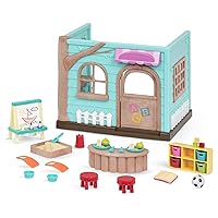 Li’l Woodzeez – Li'l Luvs & Hugs Nursery – Dollhouse Playset – Miniature Furnitures & Accessories Included - Pretend Play for Kids Age 3+