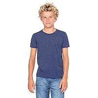 Product of Brand Bella + Canvas Youth Jersey Short-Sleeve T-Shirt - Heather Navy - M - (Instant Savings of 5% & More)