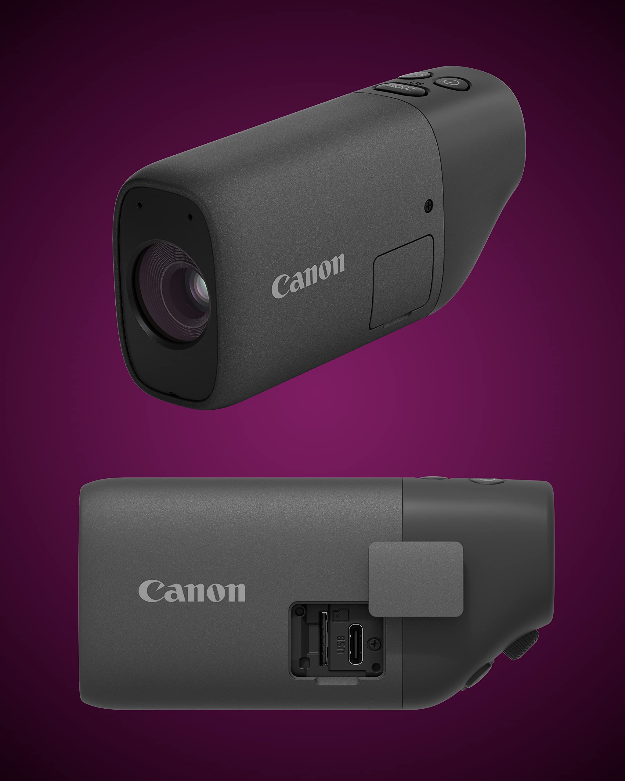Canon Zoom Digital Monocular Kit with USB-C Charger, microSD Card, PowerShot Zoom, 400mm Optical, 800mm Digital Zoom, Bird Watching, Wildlife, Sports Watching, Traveling, Hiking