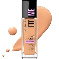 Fit Me Dewy + Smooth Liquid Foundation Makeup, Sun Beige, 1 Count (Packaging May Vary)