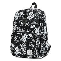 VASCHY School Backpack, Ultra Lightweight Travel Backpack for Women Schoolbag Bookbag for Kids Teen Girls Floral