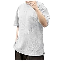 Black V Neck Tshirt Men Cotton Plain Tshirts for Men White 2X Mens T-Shirts with Pockets in Front