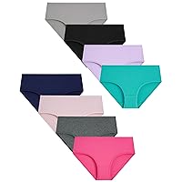 Boboking Teen Girls Underwear Cotton Brief Panties 8 pack