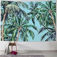 KANXLAN Palm Tree Green Leaf Tapestries Multi Size Tropical Jungle Tree with Fruits Nature Plants Tapestry for Bedroom Aesthetic Home Decor Backdrop Men Women Dorm Wall Tapestry
