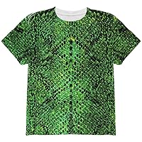 Halloween Green Snake Snakeskin Costume All Over Youth T Shirt Multi YMD