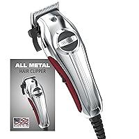 USA Pro Ultra Quiet High Torque Corded Hair Clipper for Ultra Quiet Operation and Cooler Operating Temperatures, Metal Housing with Bonus Hair Clipping Guard Caddy - Model 3000097