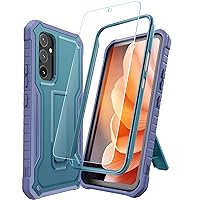 DUOPAL for Samsung Galaxy A54 5G Case, Military Grade Protection Shockproof Case with Tempered Glass HD Screen Protector and Kickstand Compatible with Galaxy A54 5G Phone 6.4 Inch (Blue)