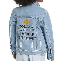 Be a Princess Toddler Denim Jacket - Princess Print Gift - Cute Gifts