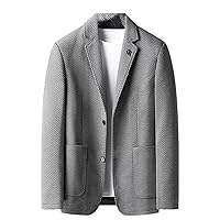 Spring Autumn Casual Suit Men's Korean Slim Fit Elastic Suit Trend Single Thick Suit Coat