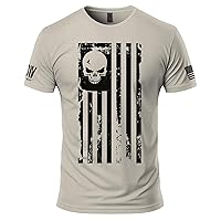 Dion Wear Skull American Flag Men's T-Shirt
