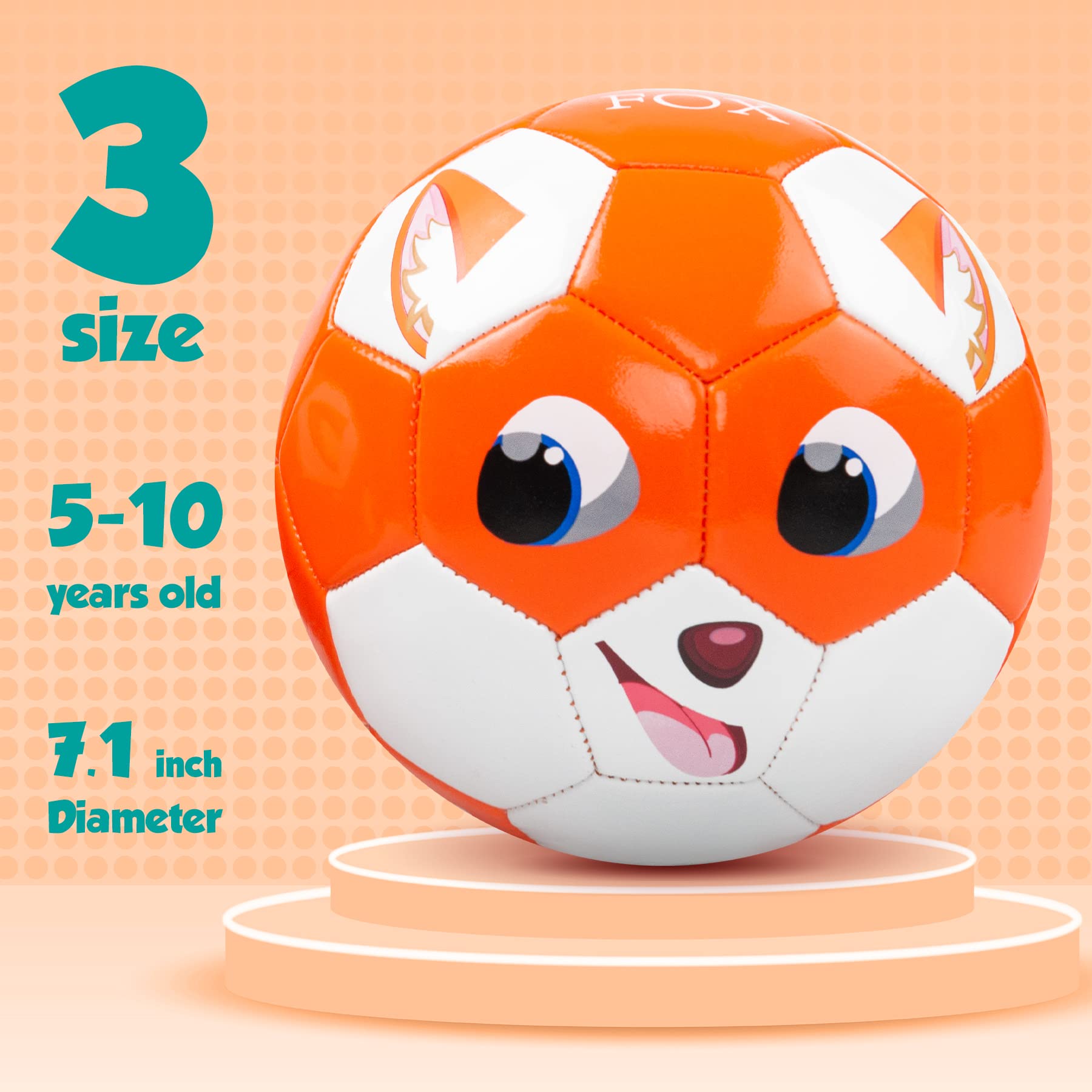 EVERICH TOY Soccer Ball Size 2 Soccer Balls for Kids-Sport Ball for Toddlers-Backyard Lawn Sand Outdoor Toys for Boys and Girls,Including Pump