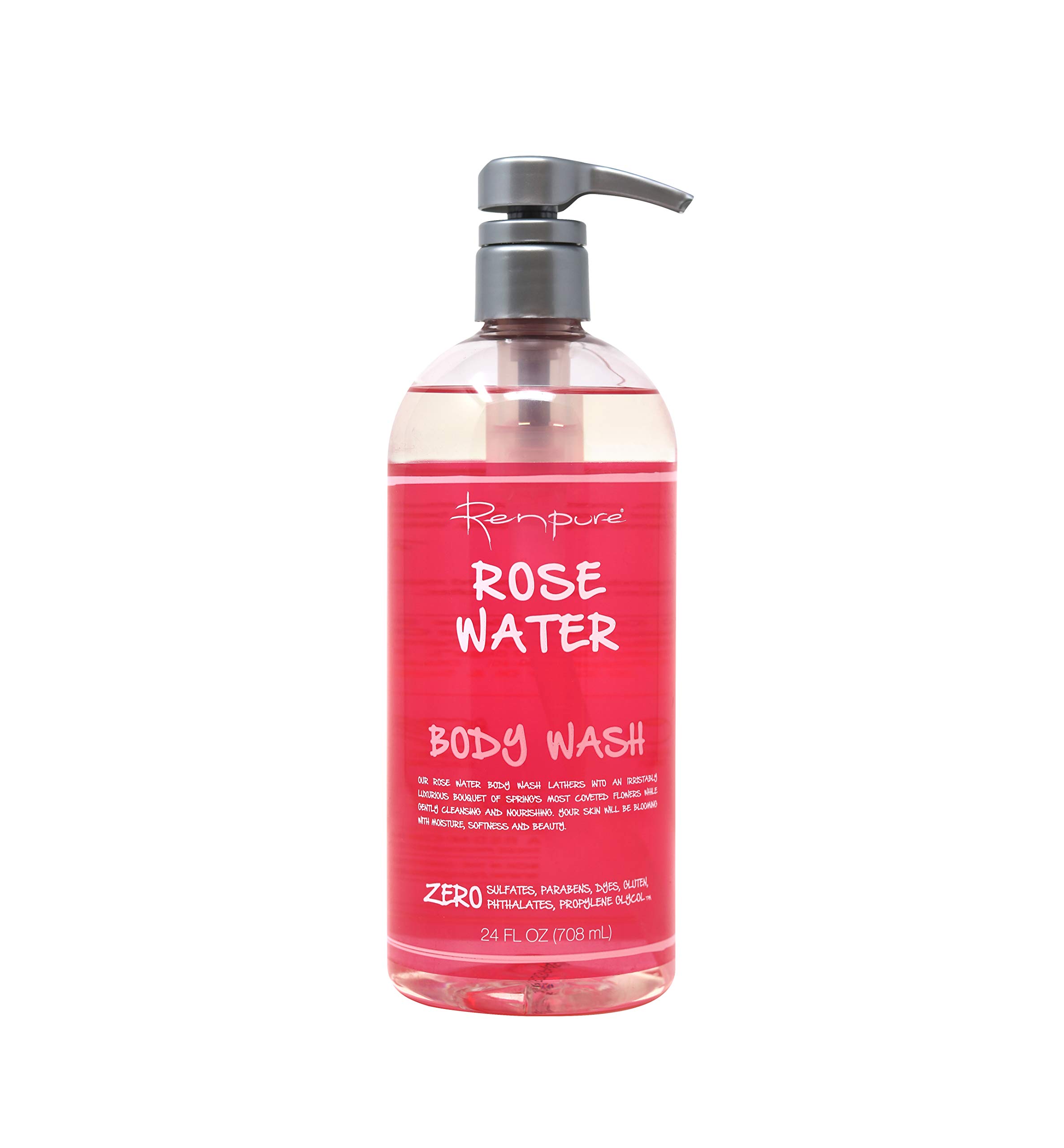 Renpure Rose Water Body Wash 24 Ounce