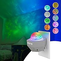 ENBRIGHTEN Galaxy Projector Light, Plug in, Night Light, Galaxy Ceiling Projector, Night Light Projector, Star Galaxy Projector, Galaxy Ceiling Projector for Bedroom, Playroom, and More, 70334-T1