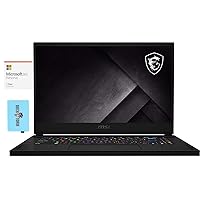 MSI GS66 Stealth Gaming and Entertainment Laptop (Intel i7-10870H 8-Core, 64GB RAM, 2x1TB PCIe SSD RAID 1 (1TB), RTX 3070 Max-Q, Win 10 Pro) with MS 365 Personal, Hub