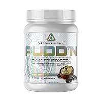 Pudd'n, Decadent Protein Pudding Mix, Full Disclosure Casein Blend, Sustained Release, 20G Protein, 27 Servings (Cookie Dough'n Cream, 2 lb)