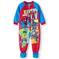 Marvel Super Heroes Pajamas Footed Blanket Sleeper for Toddlers