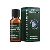 Mystic Moments | Chamomile German Blue Organic Essential Oil - 50ml - 100% Pure