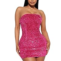 Forest Green Dress,Sexy Sequined Nightclub Party Bodycon Dress for Elegant Ladies Night Dresses for Women Forma