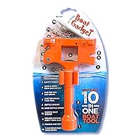 – This 10-in-1 Boat Tool Includes Beer and Wine Bottle Opener, Safety Whistle, Fishing Line Cutter, Marine Gas Cap Key & Other Essential Tools – Great idea for Boat Owners
