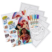 Crayola Color Wonder Mess Free Coloring Pad & Markers, Princess, 2 Sets