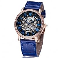 Womens Watch Automatic Rose Gold Skeleton Dial Fashion Watch 1115