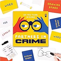 Partners in Crime: A Mysteriously Fun Drawing & Guessing Party Card Game - Ages 14+, 3-8 Players - Family Game For Kids and Teens, Board Games for Adults, Games Night Puzzle, Creative Birthday, Travel