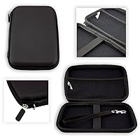 GPS-Case for Garmin Overlander, (GPS-Case with Zipper and Elastic Band in Black)