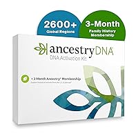 Genetic Test Kit + 3-Month Ancestry World Explorer Membership: DNA Ethnicity Test, Find Relatives, Family History, Complete DNA Test, Ancestry Reports, Origins & Ethnicities, 1 Kit