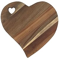 Heart Shaped Charcuterie Board - Heart Charcuterie Board Chautierre Board Brisket Cutting Board Charcuterie Meat And Cheese Platter Unique Cheese Board Wooden Cutting Board Cool Cutting (Acacia Wood)