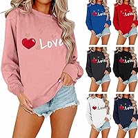Long Sleeve T Shirts for Women Heart Print Mock Neck Long Sleeve Blouses Dating Vintage Womens Workout Tops